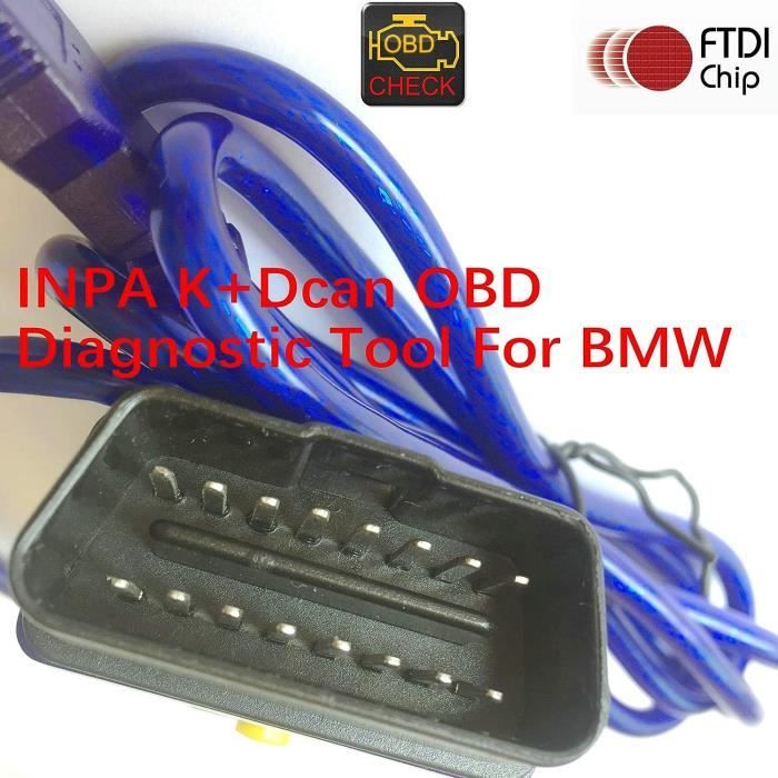 INPA K+DCAN OBDII Diagnosekabel – Nieuwe Switch Design, Compatibel Met BMW E-modellen Voor Coderen & Programmeren