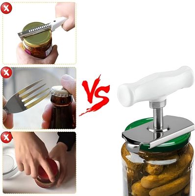 Ouvre-Bocal Manuel Antidérapant – Ouvre Facilement Les Couvercles Les Plus Récalcitrants – Accessoire Cuisine Ergonomique Sans Effort