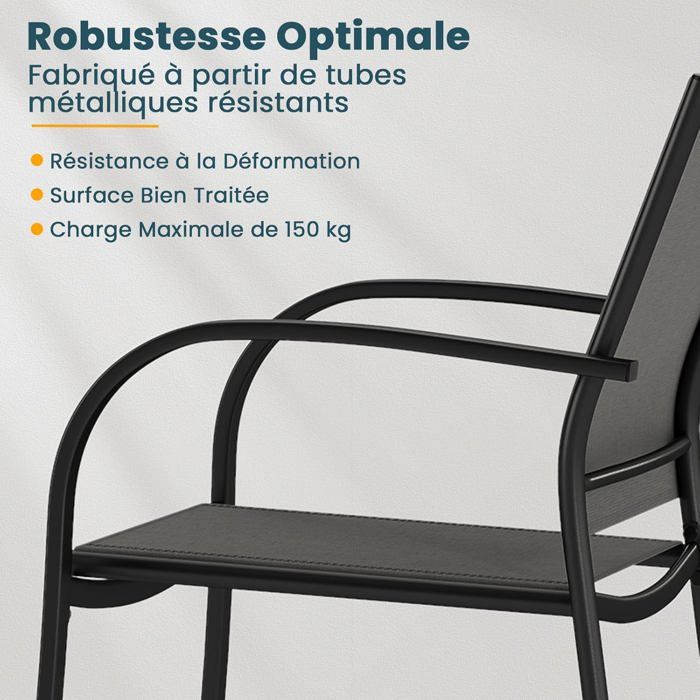 Lot 2 Chaises Jardin Pliantes COSTWAY - Fauteuil Extérieur Métal 150kg, Confortable Pour Balcon Terrasse (Bleu)