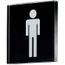 Bois multicolore 14 x 14 cm Avec pictogramme femme et homme Plaque de WC Bois