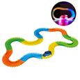 INN® Jouet Voiture lumineux Race Track Set Pistes Course Circuit Flexible Jeu train électrique jeux ludique apprentissage interactif-0