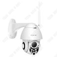 TD® Caméra de surveillance sans fil  1080P   Interphone vocal  Vision nocturne en couleurs  Déconnexion vidéo Installation facile-0