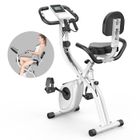 DSKEUZEEW Vélo d'appartement pliable 4 en 1 - avec écran LCD et bandes de résistance - 8 niveaux de résistance magnétique - Noir