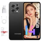 DOOGEE N55 smartphone 6.56 pouce HD+ 90Hz IPS téléphone portable Android 14, 9Go + 128Go batterie 5150 mAh 13MP caméra - Noir