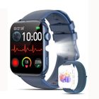 IOWODO R30MAX Montre Connectée Homme Smartwatch Bluetooth 100 Modes Sport IP68 Suivi de Santé Pour iOS Android Samsung Iphone Bleu