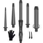 JARBO Fer à friser professionnel KIPOZI 5 en 1 en céramique avec 5 diamètres interchangeables