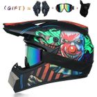 OLALI Envoyer 3 pièces cadeau casque de moto enfants casque tout-terrain vélo descente AM DH casque de cross capacete motocross casco
