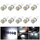 PLAYKING 10x T10 Ampoules de Voiture 5 LED SMD5050 12V Blanc Lampes Veilleuse Tableau de Bord Auto