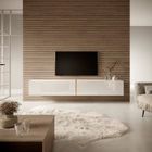 SELSEY Meuble Tv - Blanc - Telire - 175 x 31,6 x 30