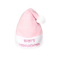Bonnet de Noël rose bébé 1-2 ans - WM-93 - Pour fille - En tissu velours doux