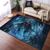 MBg-14563 World of Warcraft tapis de sol antidérapant avec motifs imprimés créatif Cool style bohème pour Taille:60x90cm
