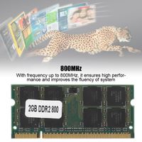 2 Go de mémoire DDR2 800 MHz PC2-6400 pour ordinateur portable - 2 Go de mémoire DDR2 800 MHz pour ordinateur