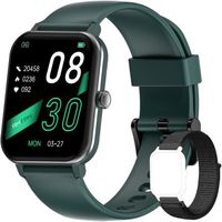 IOWODO R3PRO Montre Connectée Intelligente Femme Homme Smartwatch Bluetooth 25 modes Sport Etanche iOS Android Samsung Iphone Vert
