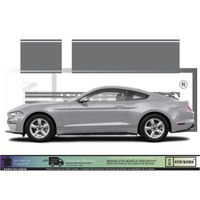Ford Mustang bandes -  GRIS ALU - Kit Complet  - Tuning Sticker Autocollant Graphic Decals