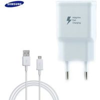 Chargeur Samsung Galaxy Charge Rapide AFC 2A Blanc + Cable 1,5 M USB