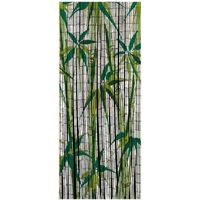 WENKO Rideau bambou, rideau de porte, "bambou", rideau mouche, Bambou, 90x200 cm, Multicolore