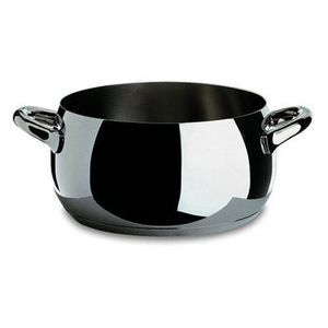 Fond en Acier Magn/étique Compatible avec la Cuisson Par Induction /Ø 16 Cm Alessi Mw101//16 Dressed Faitout en Acier Inoxydable 18//10 Brillant
