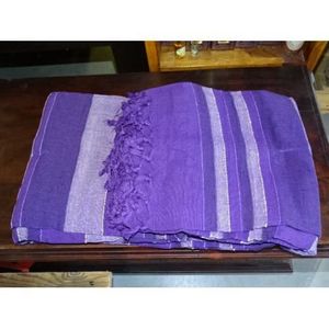 JETÉE DE LIT - BOUTIS kerala dessus de lit indien de couleur trois viole