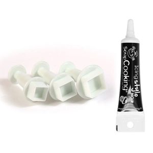 3 Emporte-pièces Poussoir Pour Pâte Polymère - Ronds 10-12-16 Mm