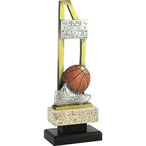 TROPHÉE - MÉDAILLE PALLART  7484 – 2 trophée de sport avec motif basket Double barre, doré, Taille unique - 7484-2
