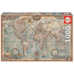 PUZZLE Puzzle Le Monde 1000 pièces - EDUCA - Voyage et ca