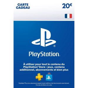 CARTE PRÉPAYÉE Carte cadeau numérique de 20€ à utiliser sur le PlayStation Store