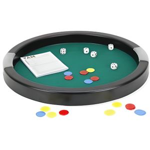 Piste de dés ronde en bois 35 cm - Artisan du Jura