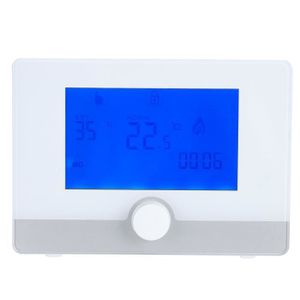 THERMOSTAT D'AMBIANCE Qqmora Thermostat de chauffage de l'eau Thermostat Programmable, régulateur de température pour système bricolage d'ambiance Blanc
