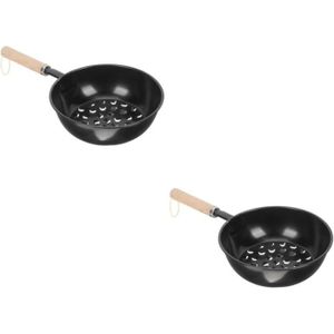 BRASERO - ACCESSOIRE 2 Pièces Brasero Extérieur Mini Hot Pot Outils pour La Maison Kits De Barbecue équipement De Charbon De Bois Pot à[S317]