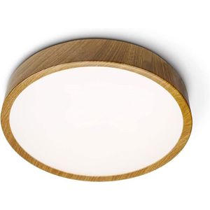 PLAFONNIER Lampe LED de salle de bain - 24 W - 1920 lm - Blanc naturel 4000 K - Couvercle PMMA et base en acier - Anneau décoratif ABS amov595