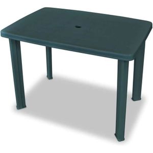 TABLE DE JARDIN  Tomaino Table de jardin en plastique rectangulaire 101 x 68 x 72 cm (vert)26