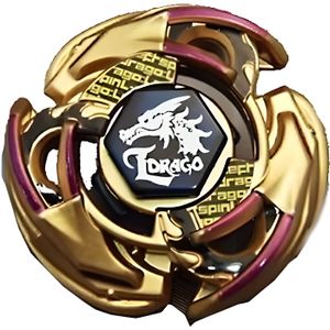 TOUPIE - LANCEUR Takara Tomy Toupie Beyblade L-Drago 105F Version Collector Gold avec Lanceur Inclus - Beyblade 