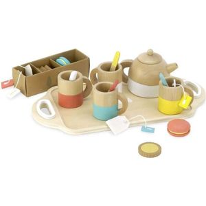 DINETTE - CUISINE Service à thé en bois - VILAC - pour enfant - 14 p