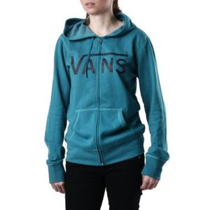 sweat à capuche vans femme bleu