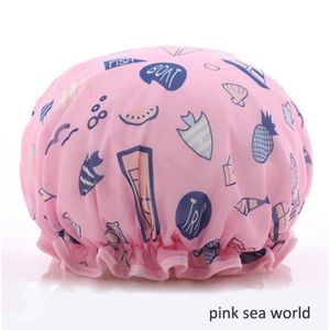 BONNET DE DOUCHE BONNET DE DOUCHE,pink sea world--Bonnet de douche 