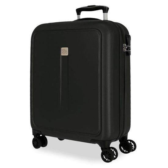 Valise cabine trolley à roulettes noir 38L petit modèle