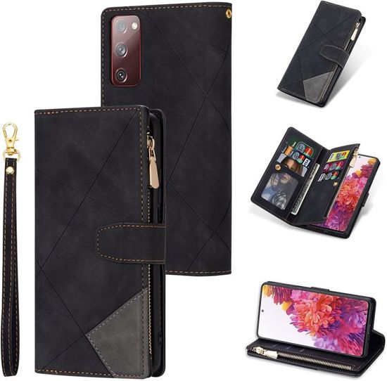 Coque Huawei Nova 8i Premium PU TPU Cuir Avec Fentes Cartes Fermeture Magnétique Antichoc Flip