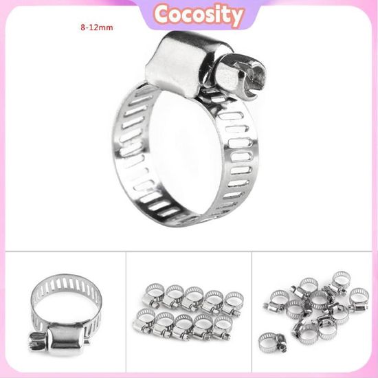 Pince Collier Serrage Tuyau Acier Inox 304 – Lot 1-5 Pièces Lourd Devoir Durites Essence Eau Gaz Auto Moto