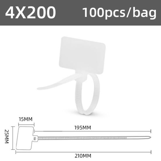 Lot De Serre-câbles Autobloquants En Nylon - Pour Voiture, Câbles, Rangement - 90 X 20 Mm - 9