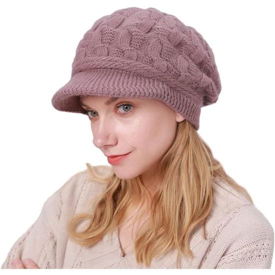 Chapeau Femme Bonnet Homme Hiver - Grand Beanie Slouchy Tombant En Tricot Souple Surdimensionné