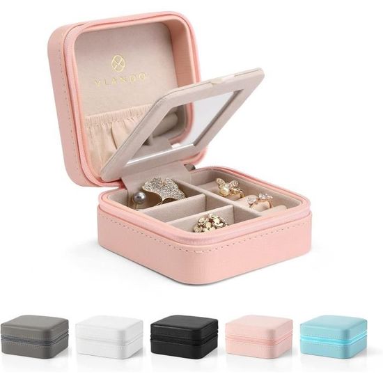 Boîte à Bijoux Carrousel à Charnière – Métal Multicolore – Pour Bracelets Colliers