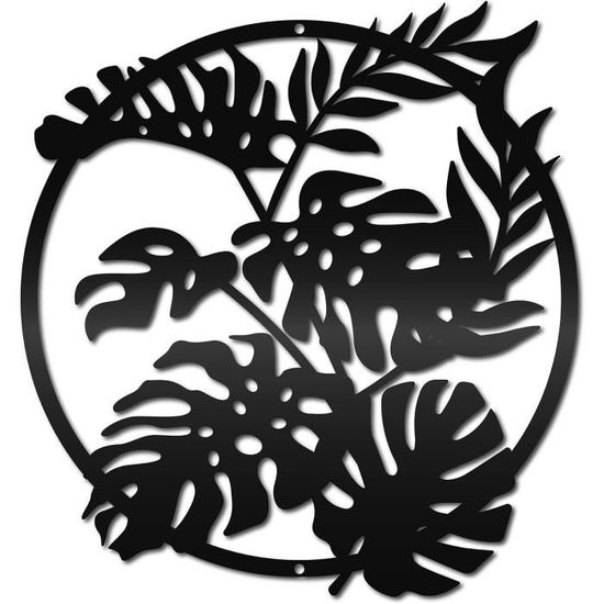 Vailla Lot De 3 Grandes Feuilles De Palmier 3D - Décoration Murale Bohème En Bois Pour Salon Et Intérieur