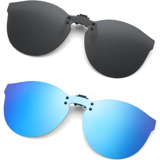 CLIP MONTANA C4 Sur-lunettes Gris polarisé concues pour les lunettes rondes en p CLIP MONTANA C4 Sur-lunettes Gris polarisé concues pour les lunettes rondes en p