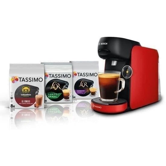 Machine à café packs T-discs BOSCH TASSIMO FINESSE TAS163E
