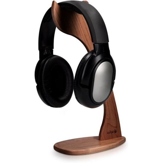 Support Casque Audio En Bois - Socle Universel Pour Gaming, Bureau | Neuf Sous Emballage Marque Kalibri