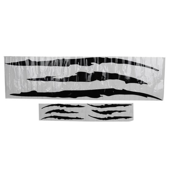 2 Autocollants Flammes Pour Voiture - PVC 160x29cm - Couleurs Vives, Imperméables - Pour Capot, Côté - Facile à Poser/déposer