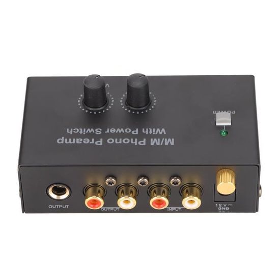 Préampli Phono Silencieux – Boîtier Métal, Entrée RCA, Sortie Ligne – Parfait Pour Platines Vinyle, DJ, Home Studio - 11