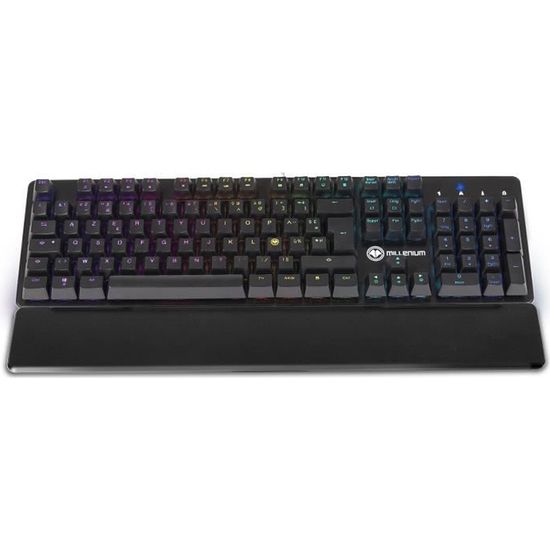 Clavier Gaming Millenium Mécanique keypad MT2 LED | RGB | Switch Rouge | Driver Software - AZERTY