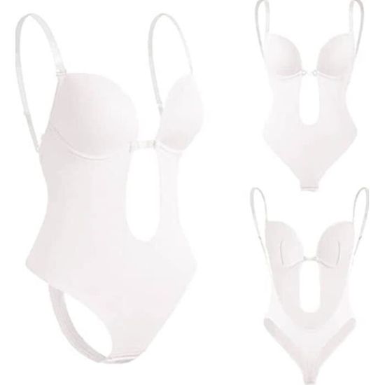 Femme Plunge Backless Body Shaper Bra, Body Dos nu Invisible Mariage