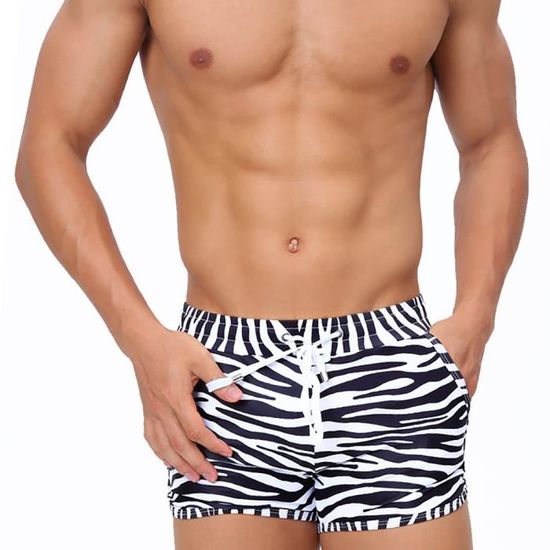 Shorts De Bain Homme Elonglin - Séchage Rapide, Taille Élastique Avec Cordon | Pour Plage, Sport Et Été